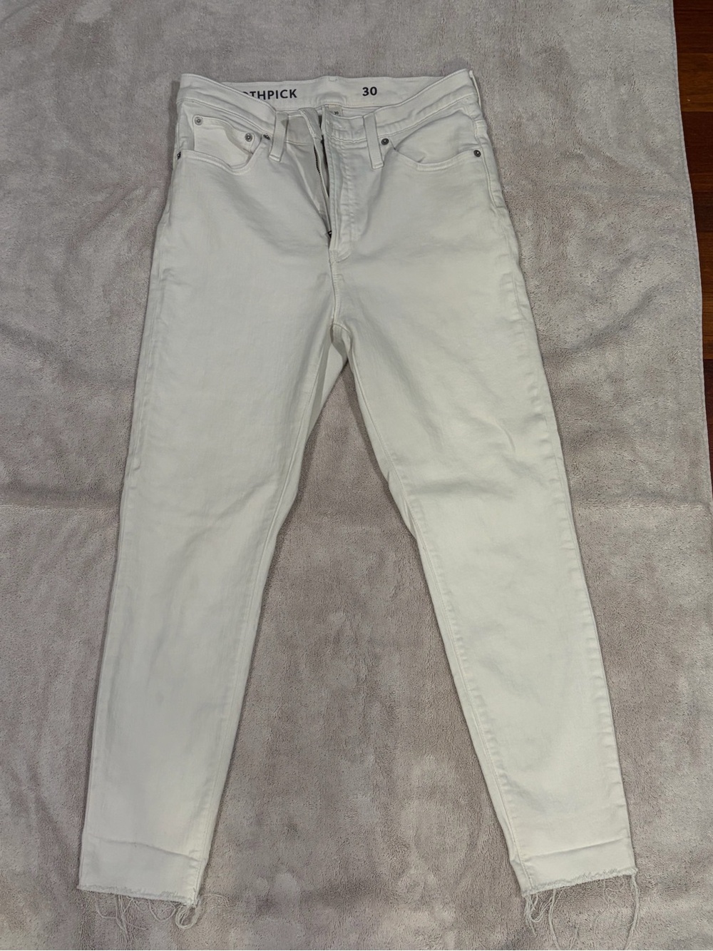 J Crew Toothpick White Skinny Jeans